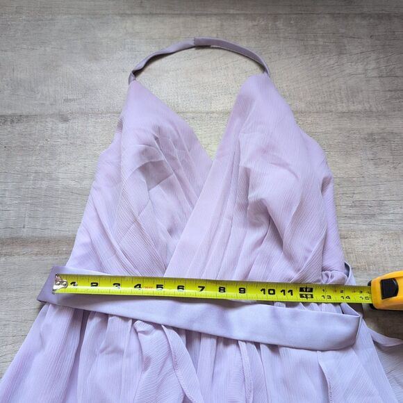 Vera Wang lilac Lavender Purple long Maxi formal dress size 16 Bridalmaid - Picture 3 of 8
